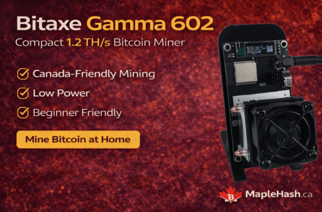 Bitaxe Gamma 602 Solo Bitcoin Miner – Open - Source Desktop ASIC | MapleHash Canada - Maplehash Canada