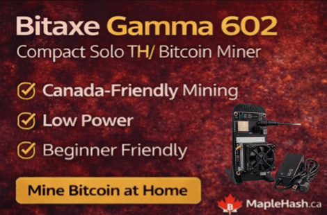 Bitaxe Gamma 602 Solo Bitcoin Miner – Open - Source Desktop ASIC | MapleHash Canada - Maplehash Canada