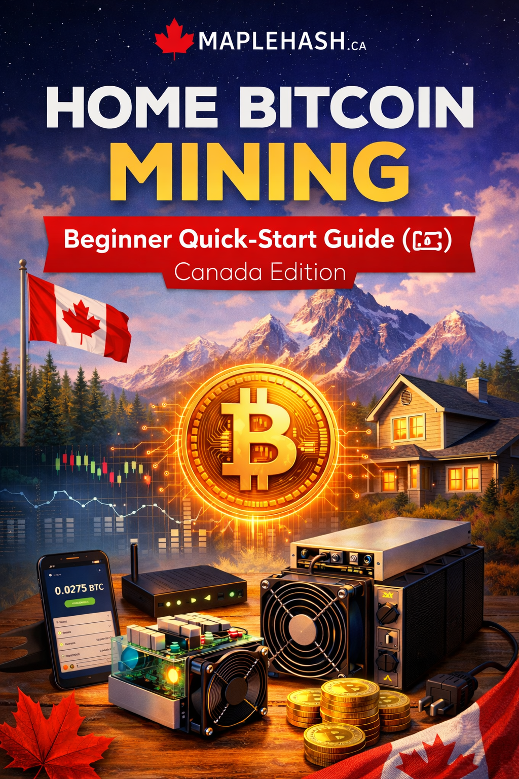 Free beginner guide to home Bitcoin mining in Canada by MapleHash – Canadian edition quick-start