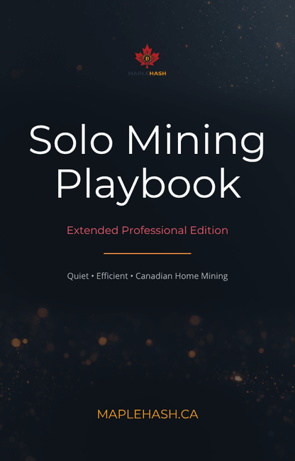 MapleHash Complete Home Mining Library 🇨🇦 - Maplehash Canada