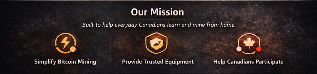 MapleHash mission – helping Canadians start Bitcoin mining from home with simple mining equipment and tools