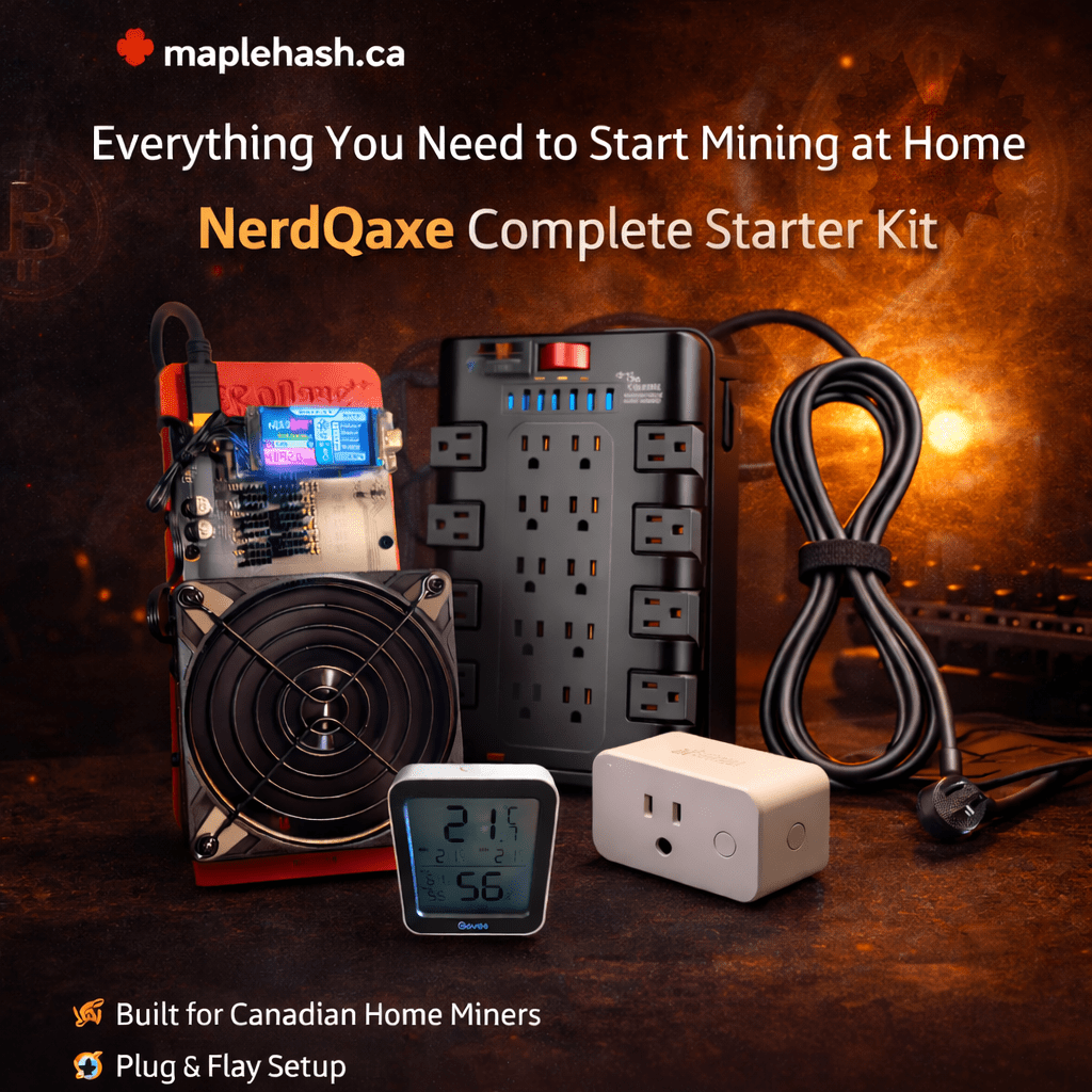 NerdQaxe++ Complete Starter Kit (Home Mining Ready) - Maplehash Canada