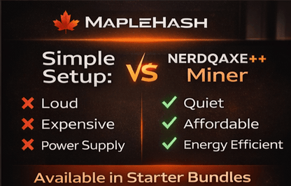 NerdQaxe++ Rev 6.1 – 6 TH/s Solo Bitcoin Miner - Maplehash Canada