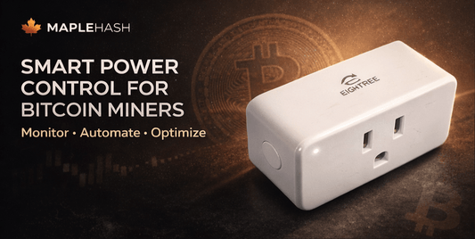 Smart Plug with Energy Monitoring (2 - Pack) – Power Monitor for Bitcoin Miners - Maplehash Canada