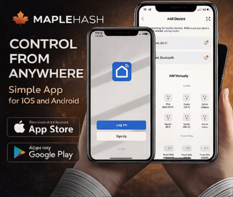 Smart Plug with Energy Monitoring (2 - Pack) – Power Monitor for Bitcoin Miners - Maplehash Canada